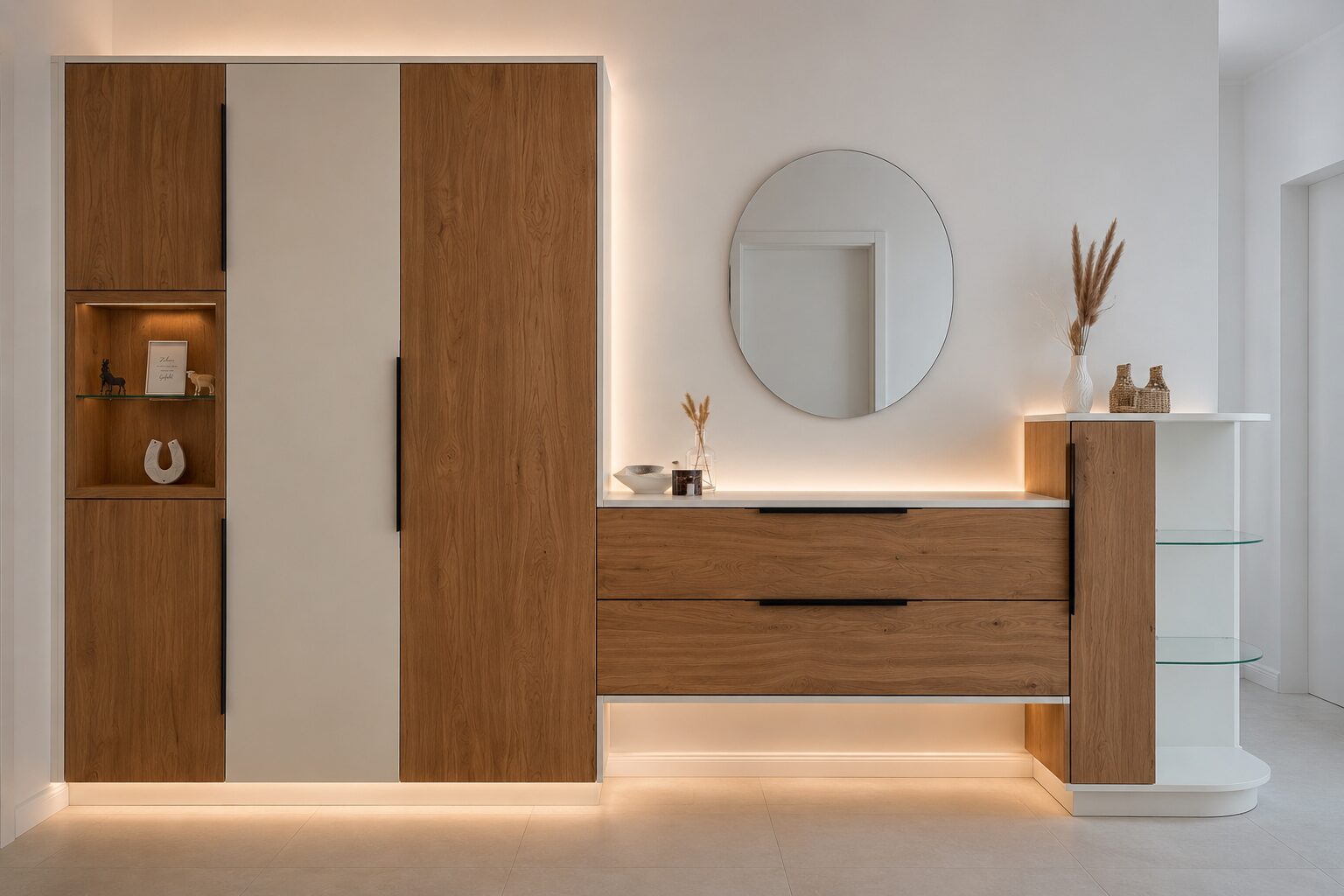 Garderobe aus Eiche